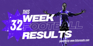 week 32 football pools results