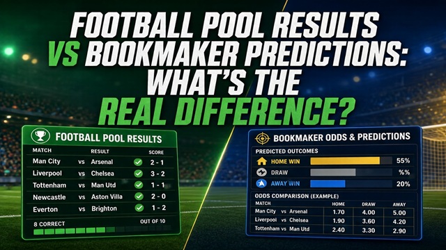 Football Pool Results vs Bookmaker Predictions Football Pool Results vs Bookmaker Predictions